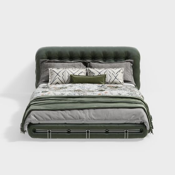 Cozy Retreat Bed 3D model