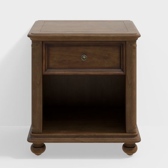 Classic Vintage Nightstand 3D model