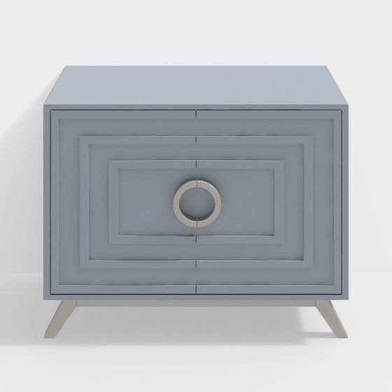 Urban Gray Side Cabinet 3D model