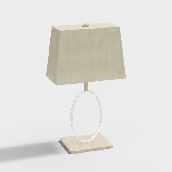 Elegant Low-Poly Table Lamp 3D model