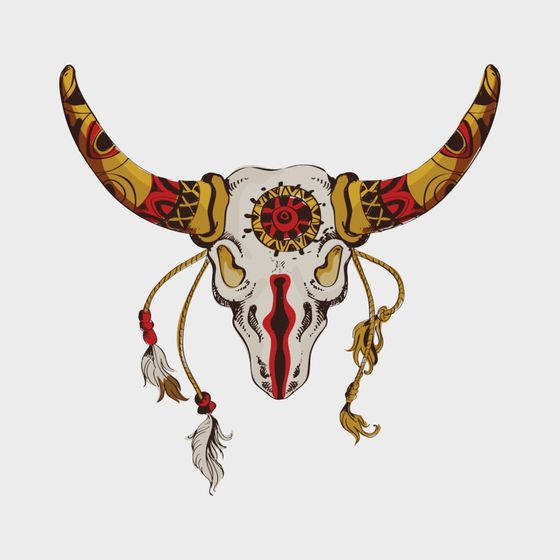 Low Poly Cowboy Skull 3D Model