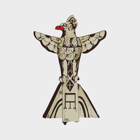 Totem Bird 3D Model - Unique Design for Creative Projects