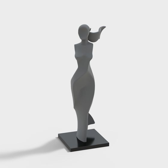 Elegantly Dancing 3D model