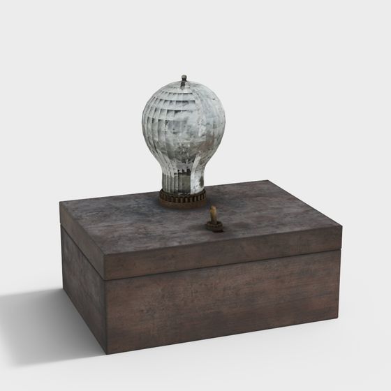 Retro Light Bulb 3D model for Creative Projects