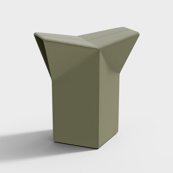 Elegant Minimalist Bar Stool 3D model