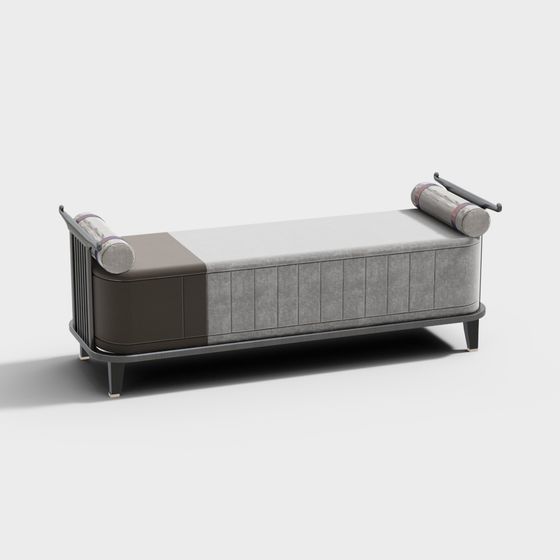 Stylish Low-Poly Bench 3D model for Contemporary Environments