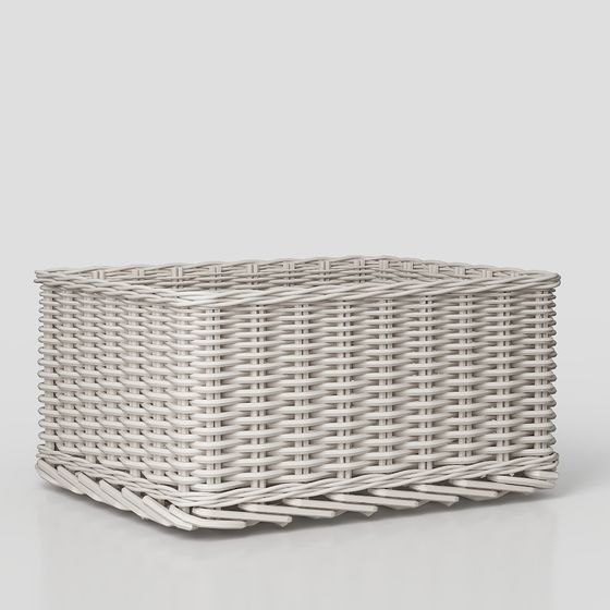 Low Poly Woven Basket 3D model