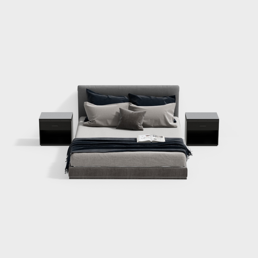 Modern Double Bed Set