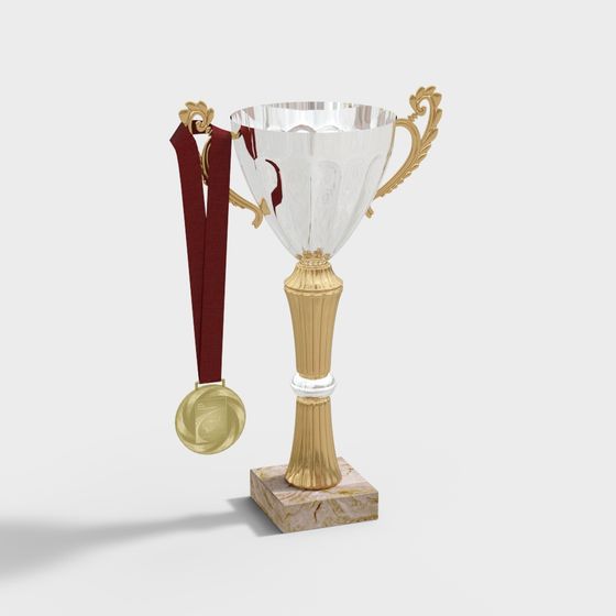 Stunning Trophy 3D Model for Celebrating Achievements