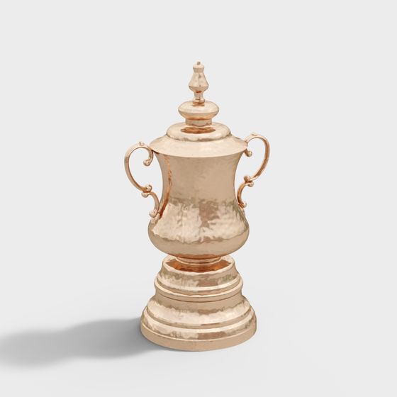 Elegant Golden Trophy 3D model