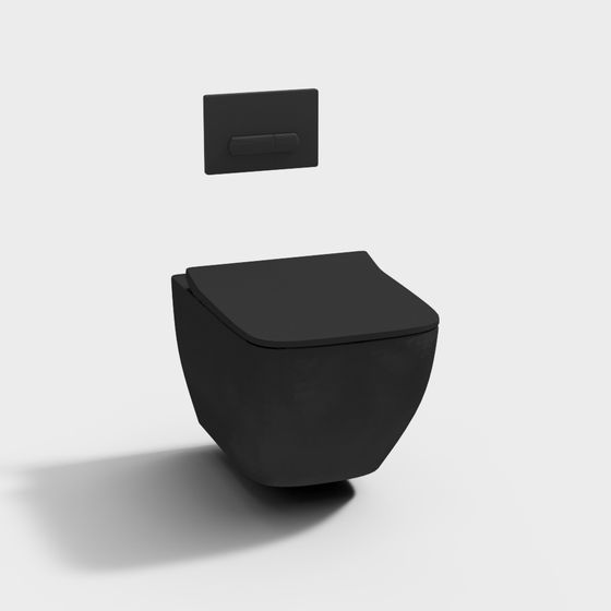 Urban Toilet 3D model - Modern Minimalist Design