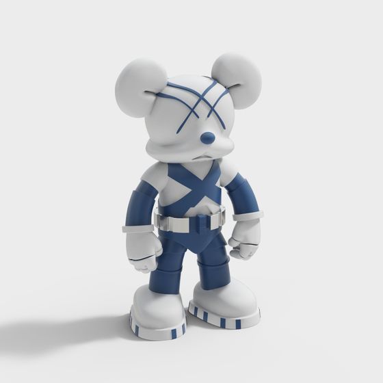 Mechanical Bear 3D model - Unique Low-Poly Design