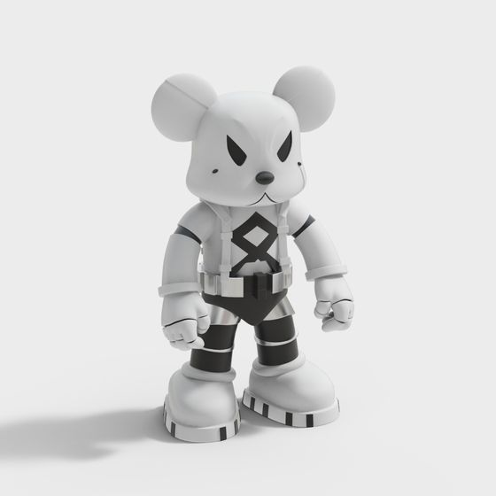 Cool Mouse Warrior 3D model
