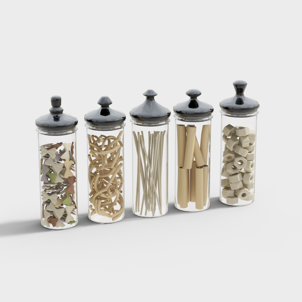 Dry Goods in Glass Bottles