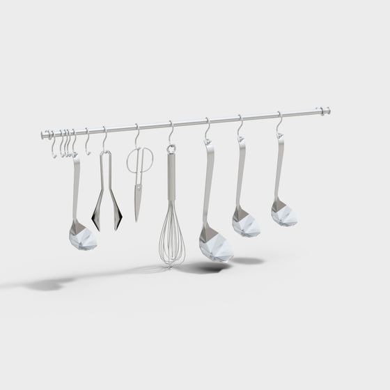 Modern Low-Polygon Kitchen Utensils 3D model