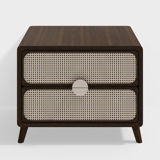 Elegant 3D Nightstand Model for Modern Interiors