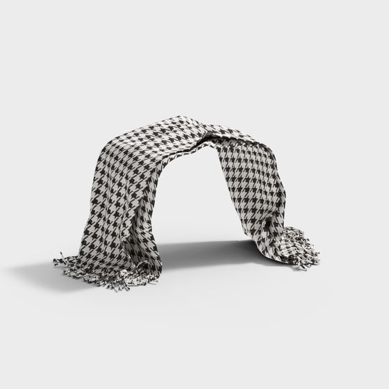 Houndstooth Scarf 3D model