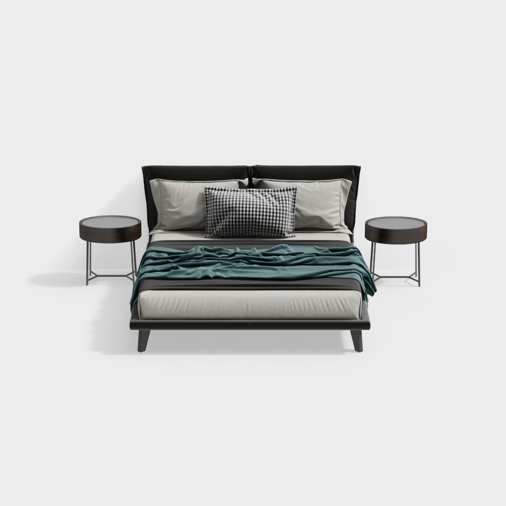 Ensemble de lit double scandinave
