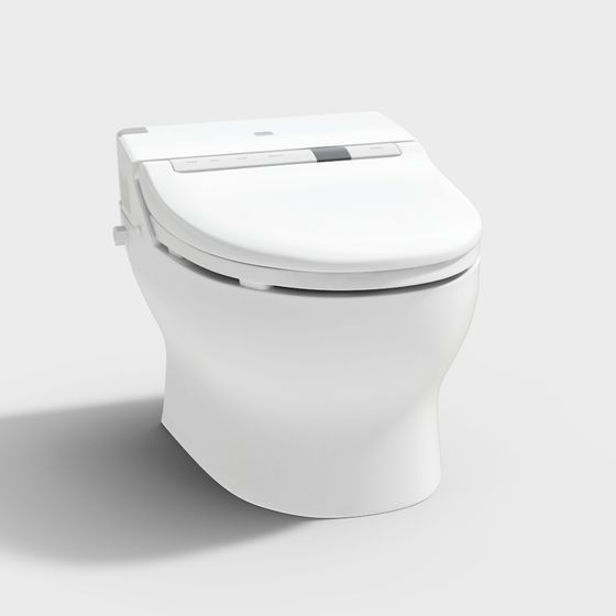 Futuristic Smart Toilet 3D model