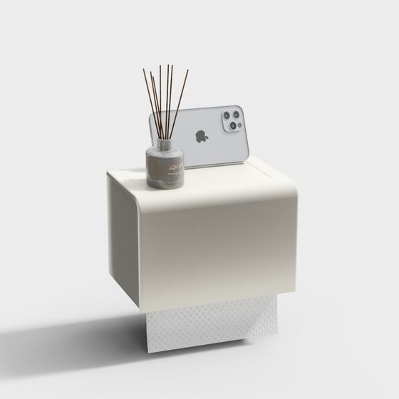Modern Minimalist Floating Nightstand 3D model