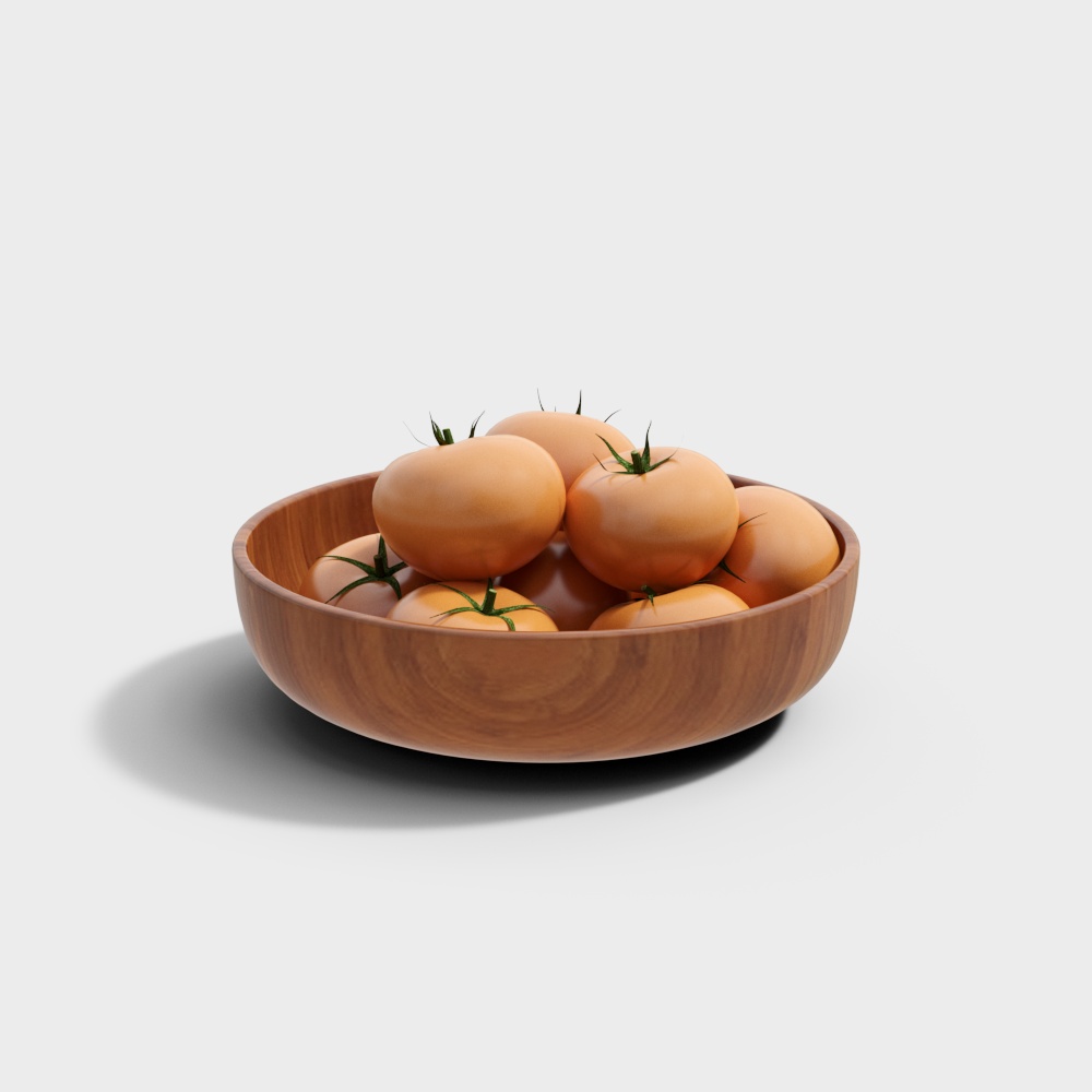 Persimmons Arranged on a Plate