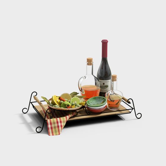 Ensemble d'affichage de vin de fruits