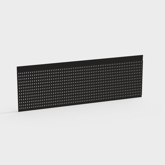 Perforated Panel 3D model for Creative Designs