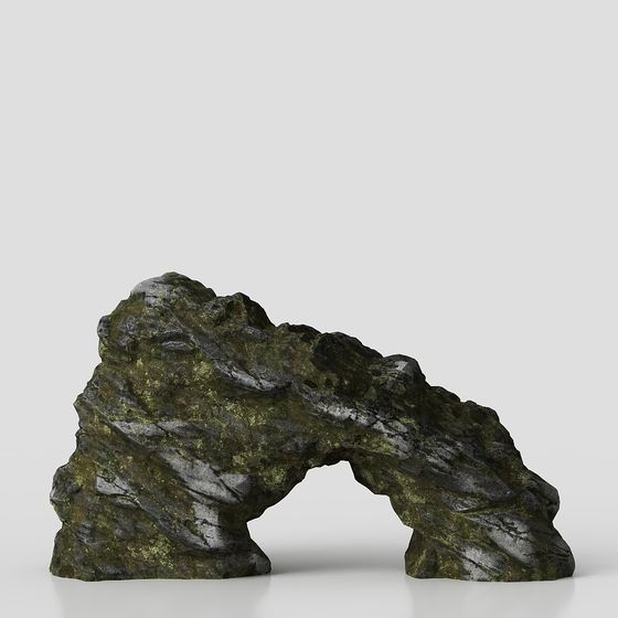 Realistic Low-Poly Stone Bridge 3D model