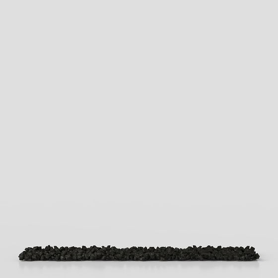 High-Detail Black Gravel 3D Model