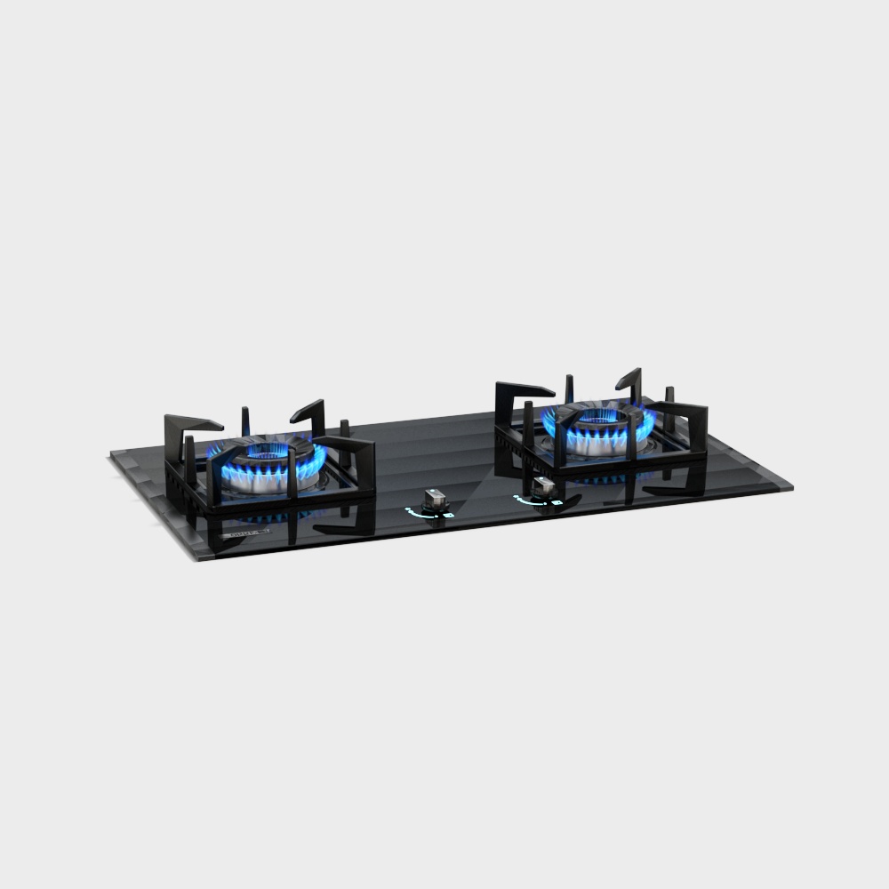 Stylish Gas Stove 3D Model for Modern Kitchens