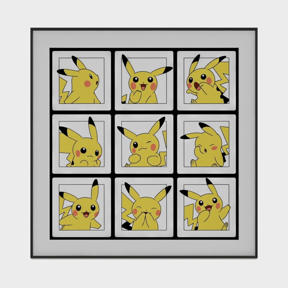 Modern Pikachu Decorative Painting
