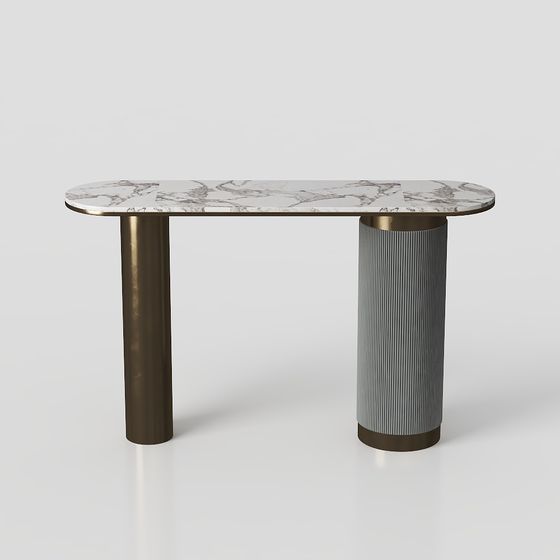 Elegant Marble Top Table 3D model