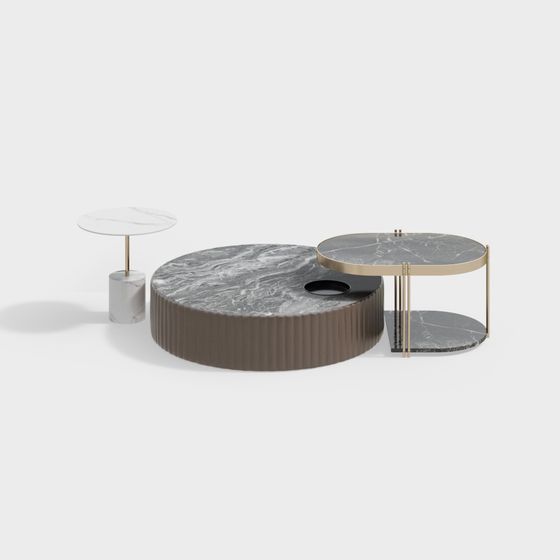 Urban Living Room 3-Piece Set 3D model