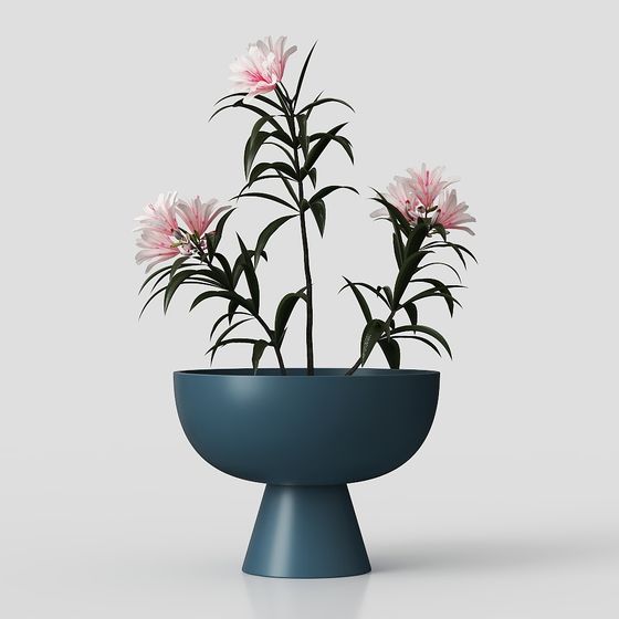 Lily Garden Bowl 3D model