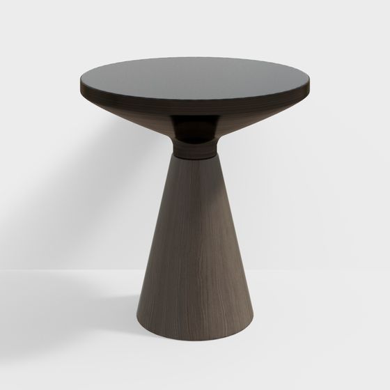 Elegant Cone-Shaped Side Table 3D model