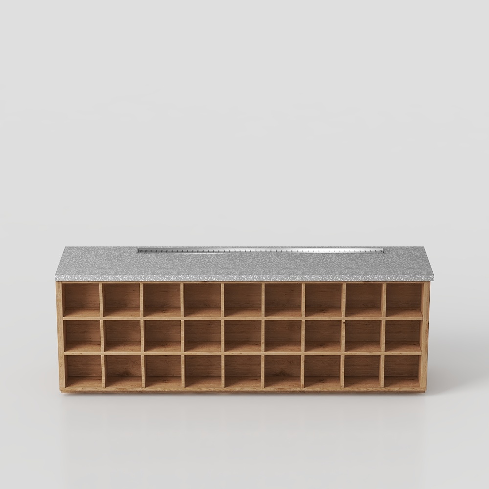 Cactus Green Plant Wall Tea Table