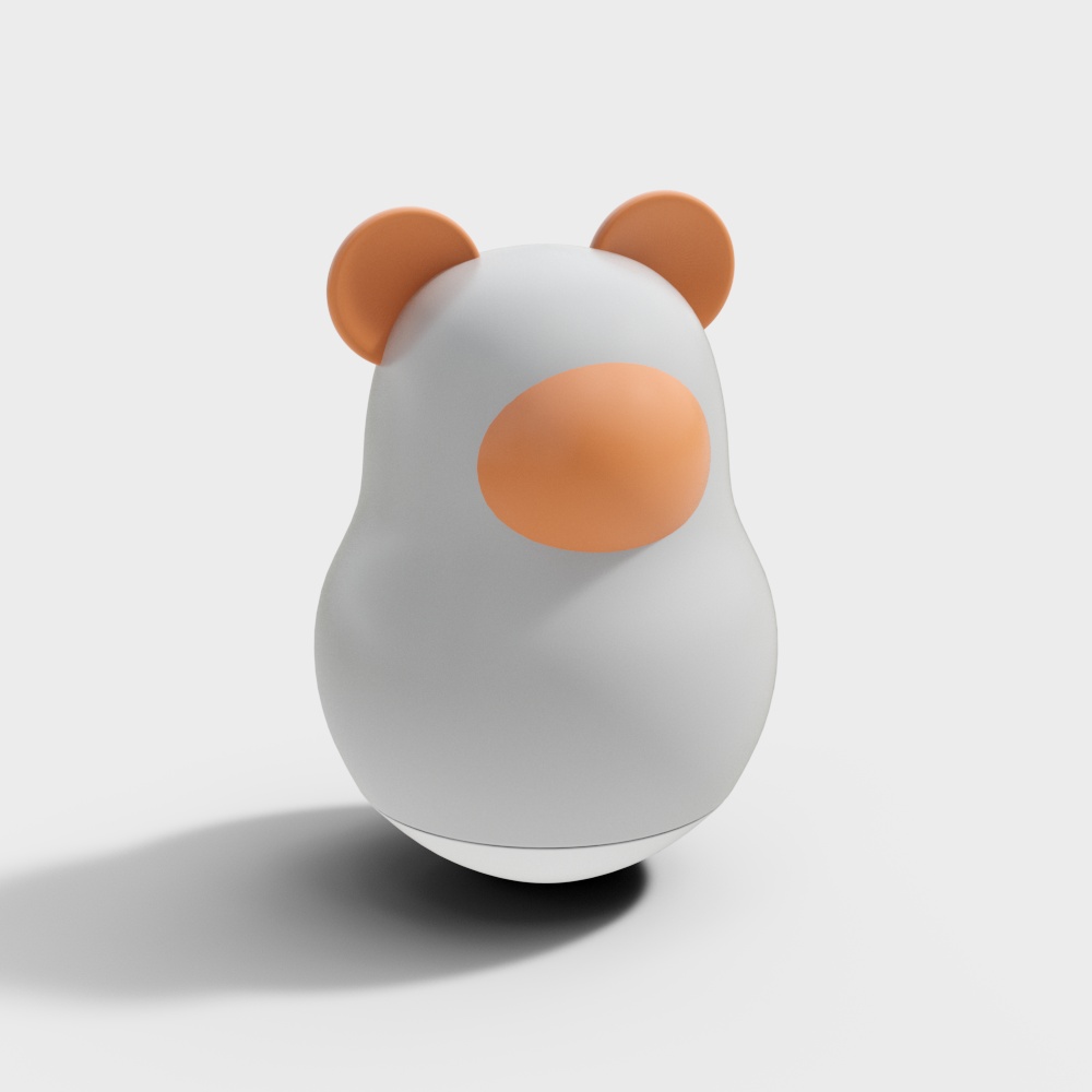 Adorable Low-Poly Bear 3D Model