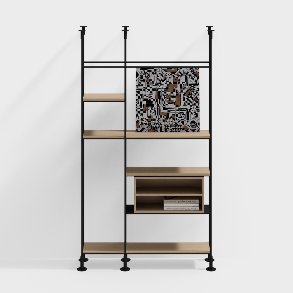 Bookshelf - Guiyue Yuncui 108 Living Room Optimization Plan - Z