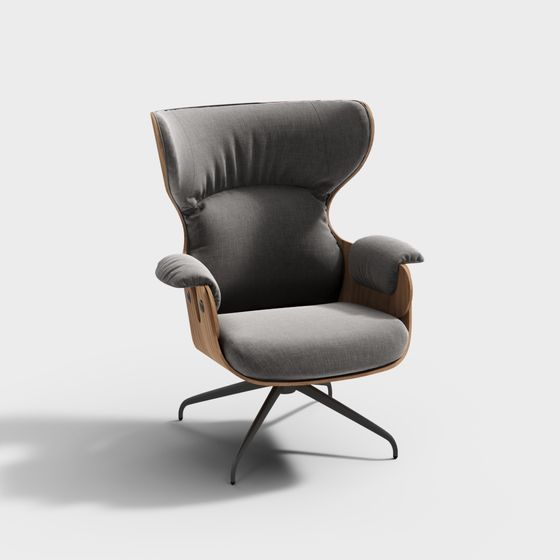 Cozy Wing Chair 3D model