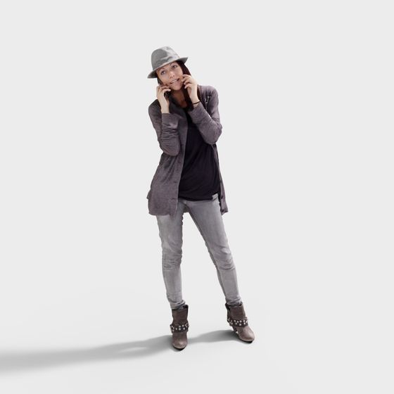 Stylish Urban Outfit 3D model