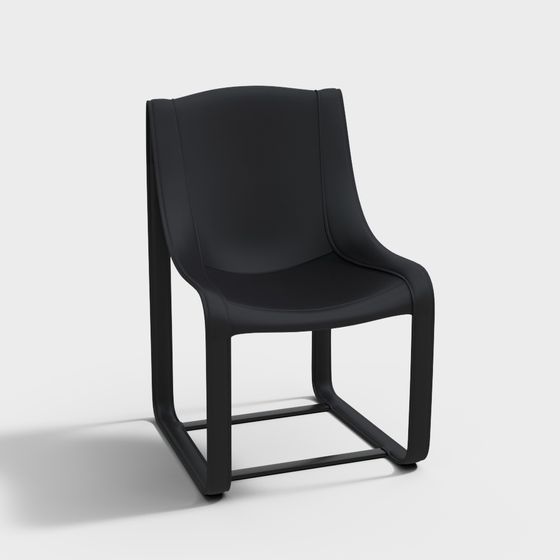 Elegant Minimalist Chair 3D model for Modern Design