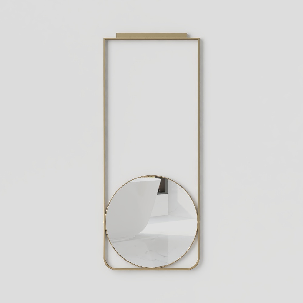 Specchio Cosmetico Rotondo da Parete Moderno