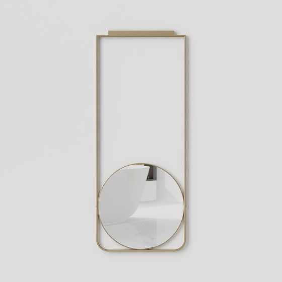 Specchio Cosmetico Rotondo da Parete Moderno