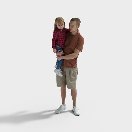 Father-Daughter Bond 3D Model