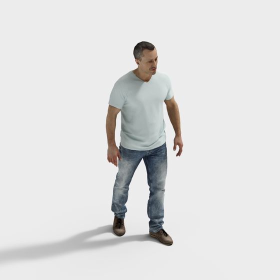 Urban Stroller Low Poly 3D model