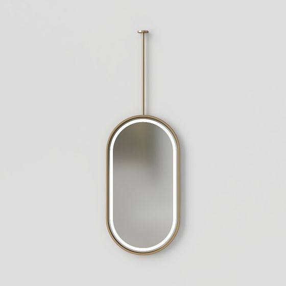 Modern Metal Frame Bathroom Mirror