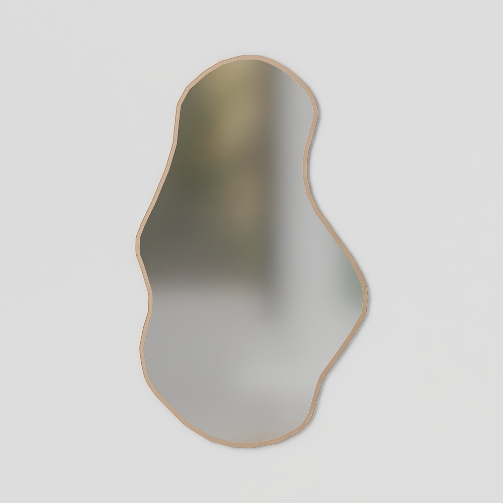 Sleek Curved Mirror 3D model