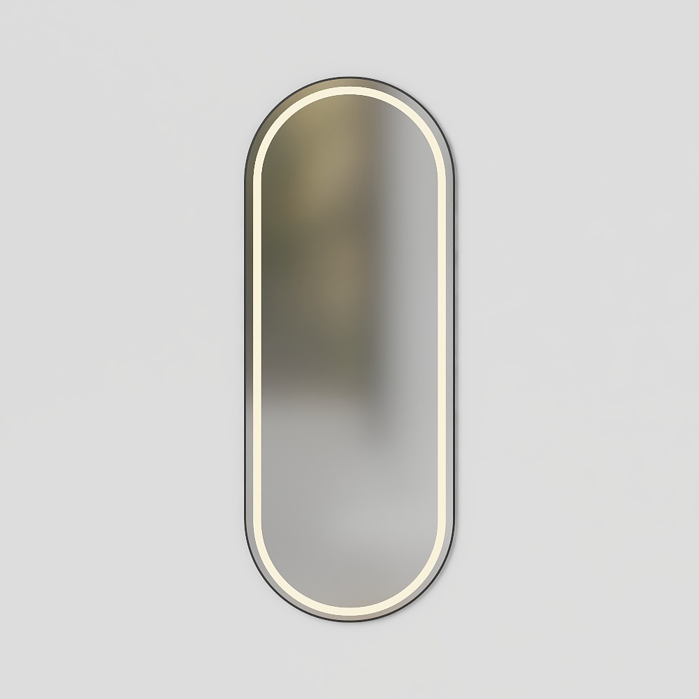 Elegant Oval Mirror 3D model for Modern Interiors