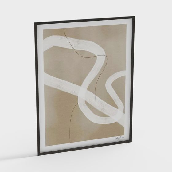 Stunning Abstract Painting 3D Model