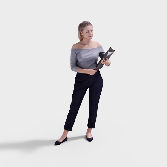 Urban Female Character 3D model